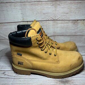Timberland Pro Direct Attach 6" Soft Toe Work Boots Waterproof Wheat Mens 15M